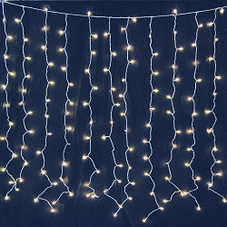 Arlmont & Co. Caln Outdoor 150 - Bulb 6'' Plug-in Curtain String Light &  Reviews | Wayfair